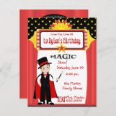 魔法番組 招待状 (正面/裏面)