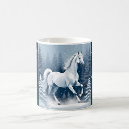 魔法白冬馬 コーヒーマグカップ