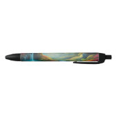 魔法白熱［赤熱］光を放つの森自然景観 黒ボールペン (ボトム)