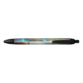 魔法白熱［赤熱］光を放つの森自然景観 黒ボールペン (裏面)