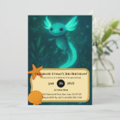 魔法白熱［赤熱］光を放つの水中誕生日の軸外 招待状 (スタンド正面)