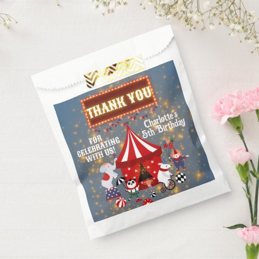 魔法白熱［赤熱］光を放つカーニバルサーカスパーティーありがとう フェイバーバッグ (封をした状態)