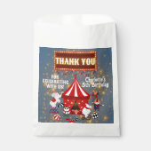 魔法白熱［赤熱］光を放つカーニバルサーカスパーティーありがとう フェイバーバッグ (正面)