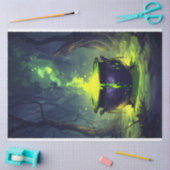 魔法白熱［赤熱］光を放つポションカルドロンハロウィーンデクページ 薄葉紙 (クラフト)