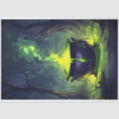 魔法白熱［赤熱］光を放つポションカルドロンハロウィーンデクページ 薄葉紙 (正面)