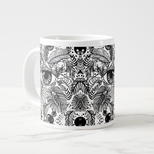 魔法眼。全人類の象徴 ジャンボコーヒーマグカップ (正面左)