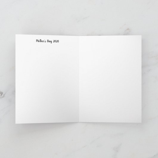 魔法空の母の日の下の木の中の2つのフクロウ シーズンカード (内部)