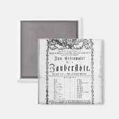 「魔法笛」のポスター広告 マグネット (正面/裏面)