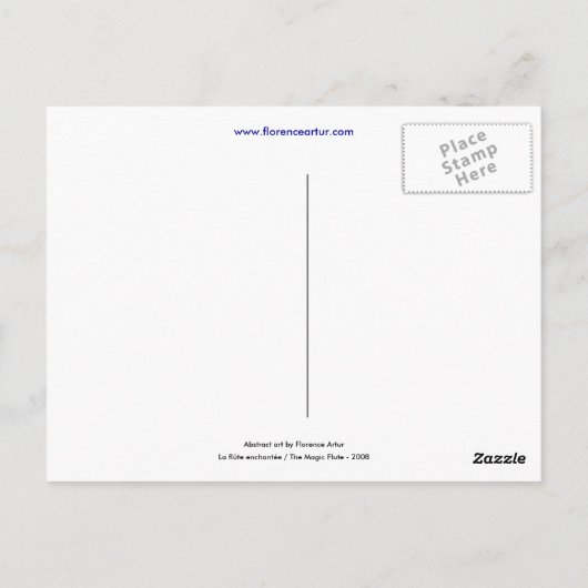 魔法笛 ポストカード (裏面)