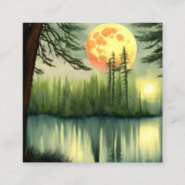 魔法素晴らしのフルの絶対油絵 スクエア名刺 (正面)