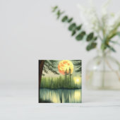 魔法素晴らしのフルの絶対油絵 スクエア名刺 (スタンド正面)