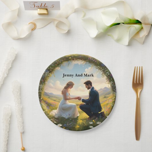 魔法結婚の提案 ペーパープレート (ウェディング)