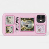 魔法結婚の4つの写真テンプレート Case-Mate iPhoneケース (裏面(横))