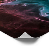 魔法背景手絵を描。フローの創造性の水 ポスター (角)