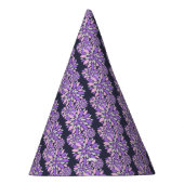 魔法花びら紫色の花 パーティーハット (右)