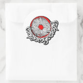 魔法菌学ステッカー ラウンドシール (バッグ)