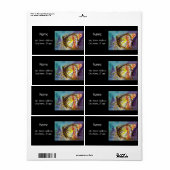 魔法蝶のブルーブラック ラベル (フルシート)