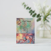 魔法蝶の植物,ティール(緑がかった色) 名刺 (スタンド正面)