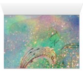 魔法蝶の青い金ゴールドきらめき (内部横(下))