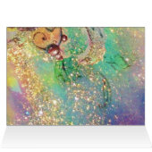 魔法蝶の青い金ゴールドきらめき (内部横(上))