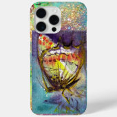 魔法蝶の青い金ゴールドきらめき Case-Mate iPhoneケース (裏面)