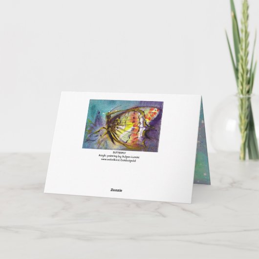 魔法蝶/母の日 カード (裏面)