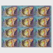 魔法蝶（青） ラッピングペーパー (フラット)
