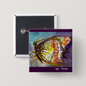 魔法蝶（青） 缶バッジ (正面&裏面)