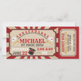 魔法表示チケット誕生日招待状