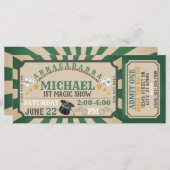 魔法表示チケット誕生日招待状 (正面/裏面)