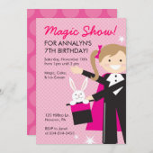 魔法表示バースデーパーティ招待状 招待状 (正面/裏面)