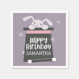 魔法表示子供の誕生日パーティー スタンダードカクテルナプキン