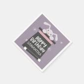 魔法表示子供の誕生日パーティー スタンダードカクテルナプキン (角)