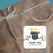 魔法表示Joint誕生日ありがとうお名前 スクエアシール