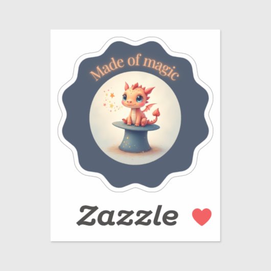 魔法製 – Cute Dragon Sticker シール (シート)