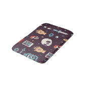 魔法要素:スカル、タロットシームレス バスマット (アングル)