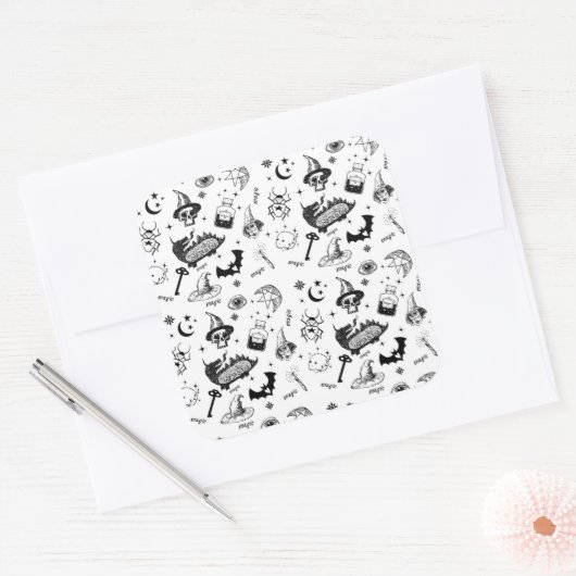 魔法記号 スクエアシール (封筒)