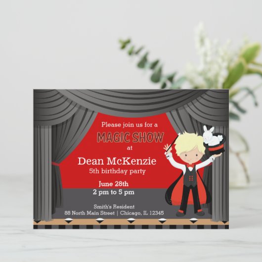 魔法誕生日パーティーを表示 招待状 (スタンド正面)