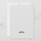 魔法誕生日パーティー招待飛んでいる- Rabbit 招待状 (裏面)