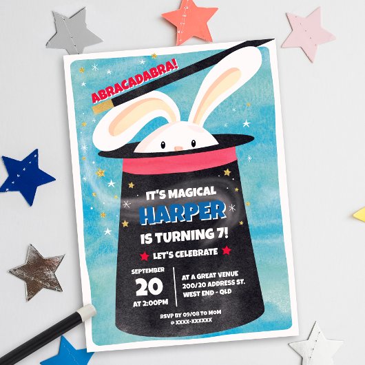 魔法誕生日パーティー 招待状