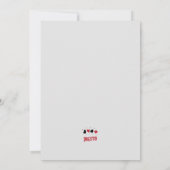 魔法誕生日招待状- Presto!マジシャンバニー 招待状 (裏面)