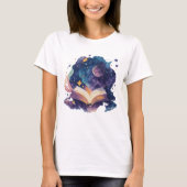 魔法読ズインナイトウォーターカラーブック Tシャツ (正面)