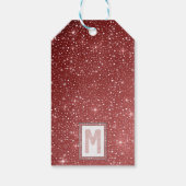 魔法赤面ウォーターカラーモノグラム&バーガンディースターリー ギフトタグ (裏面)
