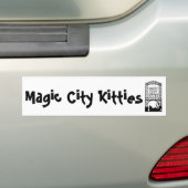 魔法都市猫ちゃんのバンパーステッカー バンパーステッカー (車上)