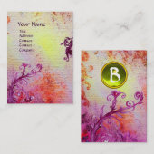 魔法金ゴールドの果実スパークルスジェムモノグラム 名刺 (正面/裏面)