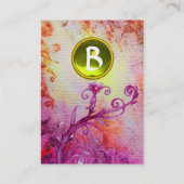 魔法金ゴールドの果実スパークルスジェムモノグラム 名刺 (裏面)