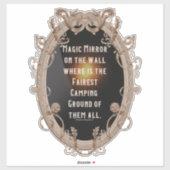 魔法鏡どこが最も公平なキャンプ場 シール (シート)