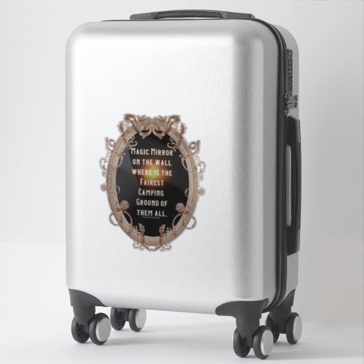 魔法鏡どこが最も公平なキャンプ場 シール (スーツケース)