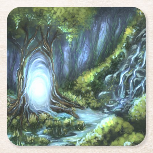 魔法門 スクエアペーパーコースター (正面)