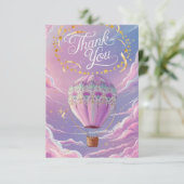 魔法雲ホットエアバルーン サンキューカード (スタンド正面)